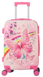 MOTYLE MOTYLKI WALIZKA DLA DZIECI KABINOWA DO SAMOLOTU DZIECIĘCA PODRÓŻNA