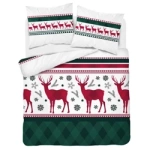 POŚCIEL ŚWIĄTECZNA ŚWIĘTA RENIFER FLANELA 220X200 