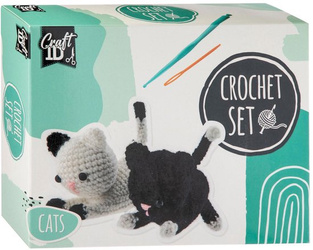 estaw do szydełkowania 2 ZWIERZAKI zestaw kreatywny DIY CraftID