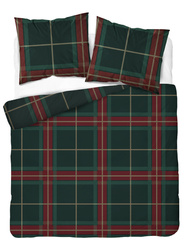 POŚCIEL ŚWIĘTA ŚWIĄTECZNA KRATKA BAWEŁNA 160X200 GWIAZDKA