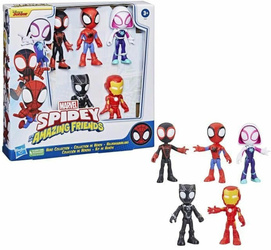 SPIDEY FIGURKI Superkumple 5 figurek Ghost Spider Black Panther Miles
