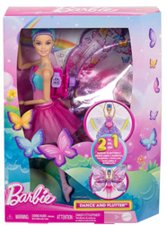 DREAMTOPIA BARBIE MOTYLKOWA BALETNICA MAGICZNA PRZEMIANA LALKA HXJ10