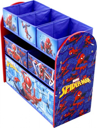 SPIDERMAN SPIDER MAN REGAŁ DLA DZIECI POJEMNIKI NA ZABWKI ORGANIZER MEBLE