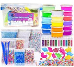 LABORATORIUM SLIME GOTOWE GLUTY AKCESORIA WALIZKA