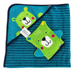 RĘCZNIK Z KAPTUREM + MYJKA MIŚ MISIE PONCHO PONCZO