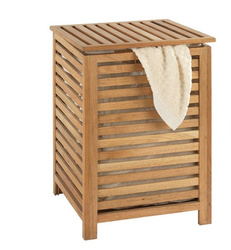 Kosz na pranie bambusowy jednokomorowy BAMBOO 40x40x57cm