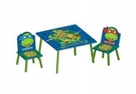 ŻÓŁWIE NINJA NINDŻA TURTLES STÓŁ STOLIK KRZESŁA