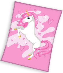 JEDNOROŻEC UNICORN KOC KOCYK PLED NARZUTA 150x200