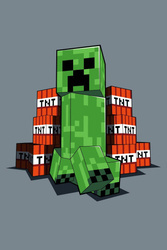 MINECRAFT GAME GRA PIKSELE KOC KOCYK PLED DZIECI