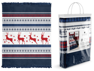 CIEPŁY KOC ŚWIĄTECZNY ŚWIĘTA PLED NARZUTA 150X200