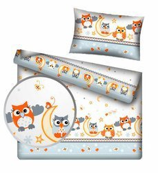 SOWA SOWY MOTYLE PTAKI JAPAN POŚCIEL 120x150 cm