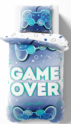 Pościel Game Over 140x200 Świecąca – Idealna dla Małych i Dużych Graczy