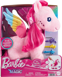 BARBIE MATTEL MAGICZNY INTERAKTYWNY KUCYK KONIK PEGAZ MASKOTKA AKCESORIA