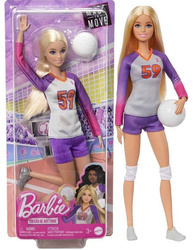 BARBIE LALKA SIATKARKA Made to Move Kariera Sportowa HKT72