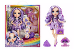 RAINBOW HIGH VIOLET WILLOW LALKA FIOLETOWA ZESTAW ZWIERZAK SLIME AKCESORIA