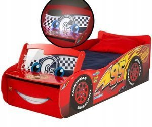 DISNEY CARS AUTA AUTO DZIECI ŁÓŻKO ŁÓŻECZKO ŚWIECI