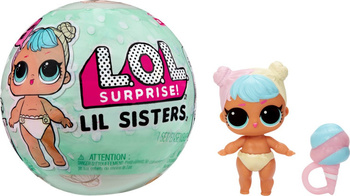 LOL Surprise! - Lil Sisters - Mini Laleczka miespodzianka w kuli
