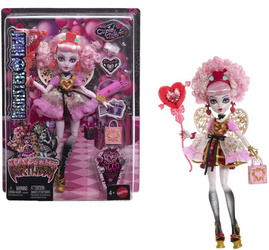 MONSTER HIGH LALKA CUPID ASTERIA STRASZYSŁODKIE URODZINY TOREBKA AKCESORIA