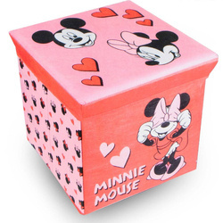 MYSZKA MIKI MINNIE Fotelik Pufa Pojemnik zabawki
