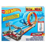 HOT WHEELS TOR WYŚCIGOWY 2W1 ZESTAW PODWÓJNA PĘTLA 4 METRY 2 AUTA GFH85