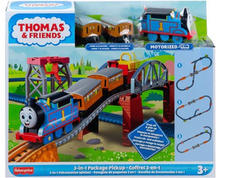 Zestaw torów Fisher Price Tomek i Przyjaciele WIELKA Dostawa lokomotywa 3w1