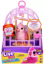 Little Live Pets ROSIE Mówiący Ptaszek z Klatką W Klatce niebieski Dźwięki 