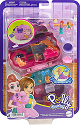 POLLY POCKET ZESTAW TOREBKA KOMPAKTOWA PIESEK PUDEL FRYZJER GROOMER