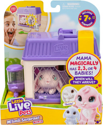 LITTLE LIVE PETS MAMA SURPRISE MINI Królik Rodzina króliczków KLATKA 26625