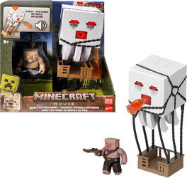 MINECRAFT MOVIE Figurka filmowa ATAKUJĄCY GHAST PIGLIN WOJOWNIK AKCESORIA