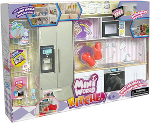 MINI WORLD KITCHEN DUŻA KUCHNIA AKCESORIA JEDZENIE MINI FOOD
