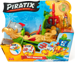 Piratix Sky Hunter Statek Piracki Papuga Kapitana Wingsa + Akcesoria