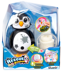 PINGWIN SILVERLIT Robot Interaktywny Pingwinek 10 REAKCJI CZARNY