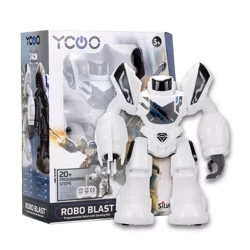 SILVERLIT ROBO BLAST ROBOT ZDALNIE STEROWANY RC DŹWIĘK LED PILOT