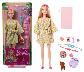 LALKA BARBIE RELAKS W SPA Zestaw Lalka z Pieskiem + AKCESORIA
