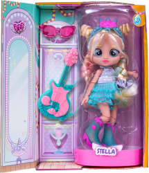 Lalka Cry Babies BFF TALENTS Stella lalka z długimi włosami ubranka gitara