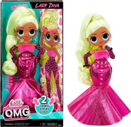 Lol Surprise Lalka Omg Lady Diva Fashion 2 Stroje Akcesoria + GRZEBIEŃ