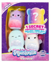SQUISHMALLOWS 4X MASKOTKA MASKOTKI JEDNOROŻEC NIESPODZIANKA Squishville