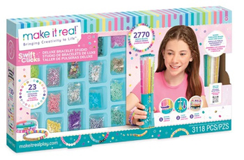 Make It Real Duży Zestaw Deluxe do Tworzenia Bransoletek 3118 Elementów