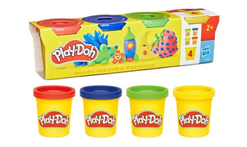 PLAY DOH CIASTOLINA zestaw 4 kolorowych tub