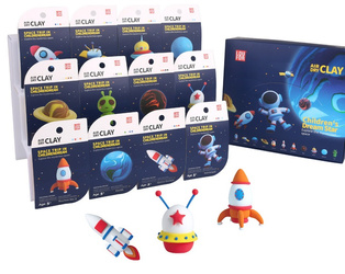 MASA PLASTYCZNA ZESTAW 12 SZTUK SUPER CLAY PIANKOLINA KOSMOS SENSO