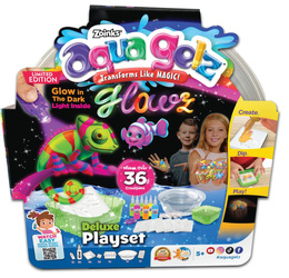 AQUA GELZ ZESTAW KREATYWNY 6 Żeli Żele Świecący Świeci w ciemności DELUXE