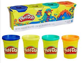 PLAY-DOH 4 X Ciastolina Masa plastyczna Tuby 4-pak HASBRO ZWIERZĘTA