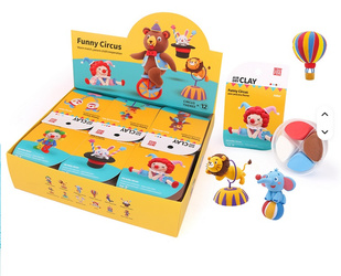 MASA PLASTYCZNA ZESTAW SUPER CLAY PIANKOLINA CYRK SENSORYCZNE