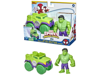 MARVEL SPIDEY I SUPER-KUMPLE FIGURKA HULK 10 CM Z POJAZDEM SPIDERMAN