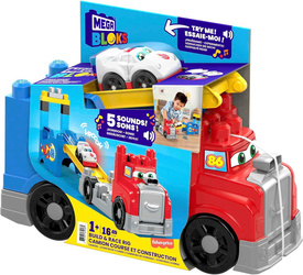 KLOCKI Mega Bloks FVJ01 Ciężarówka buduj i ścigaj się