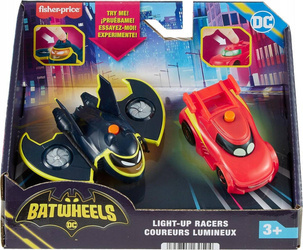 FISHER PRICE DC BATWHEELS POJAZDY ZE ŚWIATŁAMI AUTKA HML24