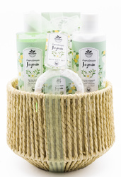 BCS KOSZ ZESTAW PREZENTOWY NA ŚWIĘTA KOSMETYKÓW CIAŁA KĄPIELI JAŚMIN