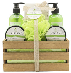 BCS DUŻY KOSZ ZESTAW PREZENTOWY ŚWIĘTA KOSMETYKÓW CIAŁA KĄPIELI VEGAN
