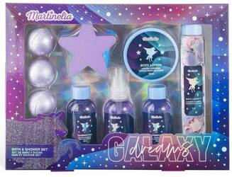 MARTINELIA JEDNOROŻEC GALAXY DUŻY ZESTAW KOSMETYKI KĄPIELI DZIECI KULE ŻEL