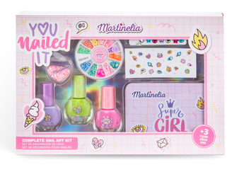 MARTINELIA ZESTAW LAKIERY DO PAZNOKCI OZDOBY MANICURE DLA DZIECI